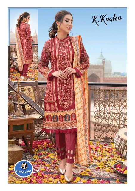 Keval k Kasha Vol-2 Cotton Designer Printed Dress Material